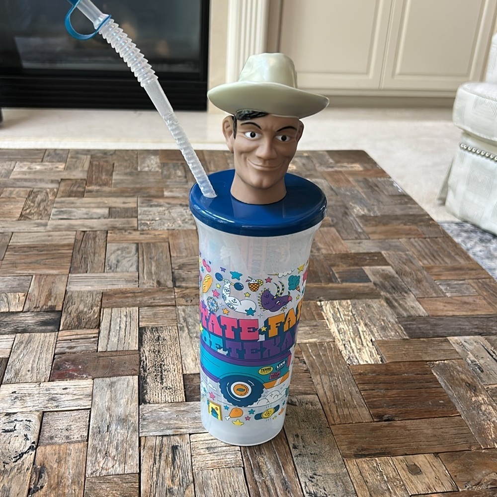 Big Tex State Fair of Texas Souvenir Plastic Cup 2024 with Straw